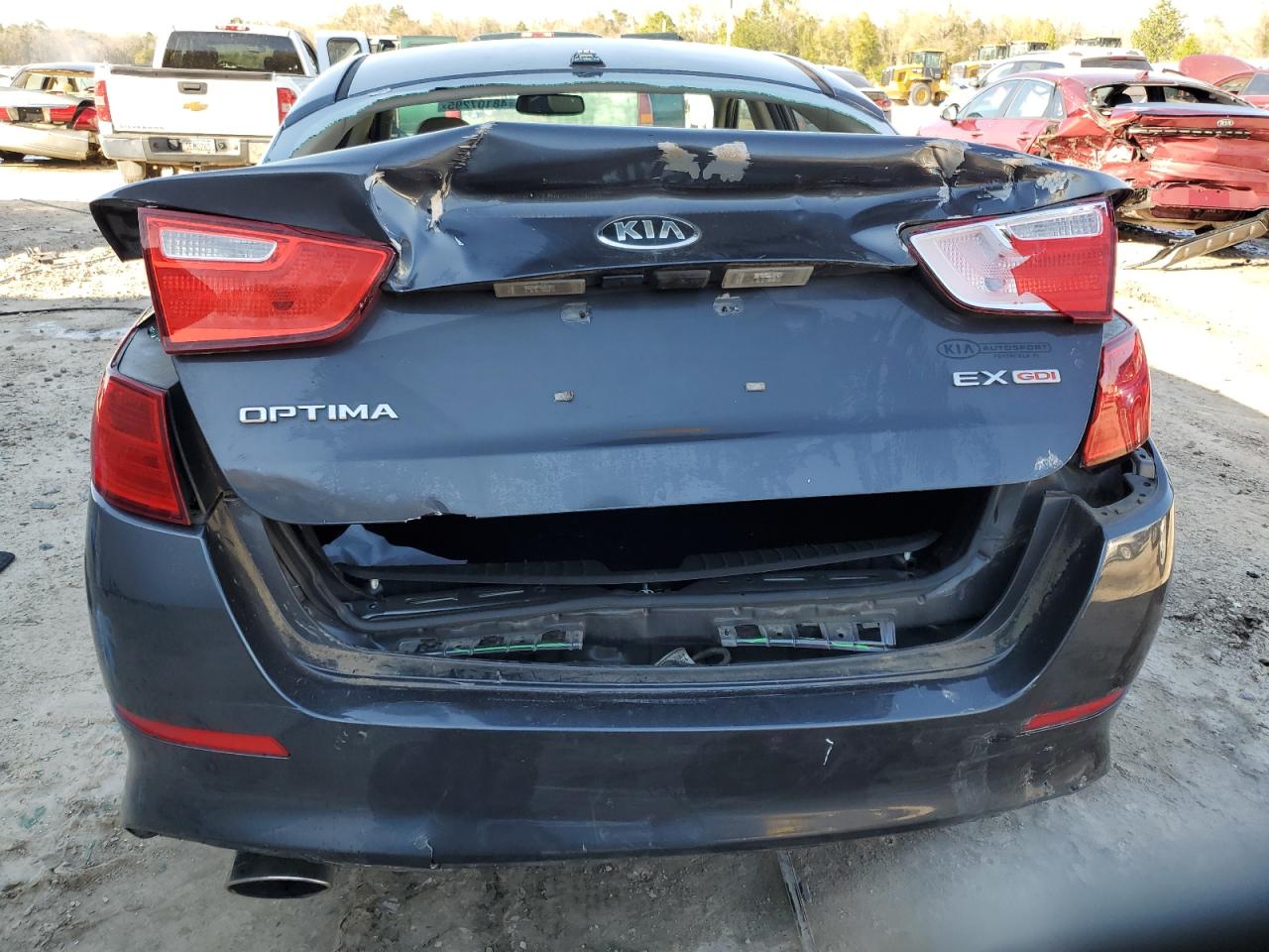 2015 KIA Optima VIN 5XXGN4A7XFG511287 Copart auction photo, rear end damage thumbnail 6