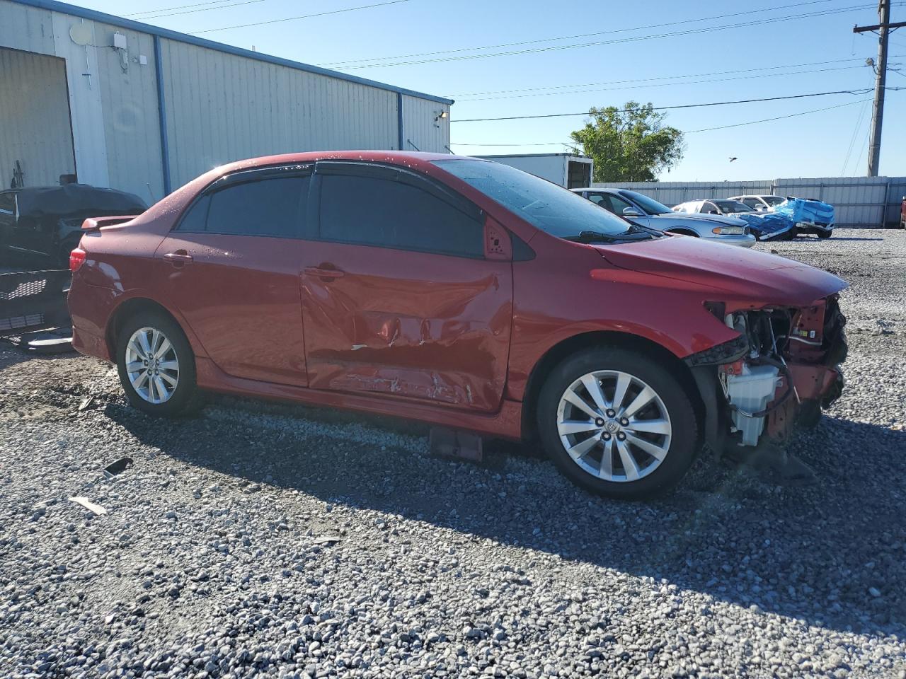 2009 Toyota Corolla VIN 1NXBU40E19Z163290 Copart auction photo, front end / side damage thumbnail 4
