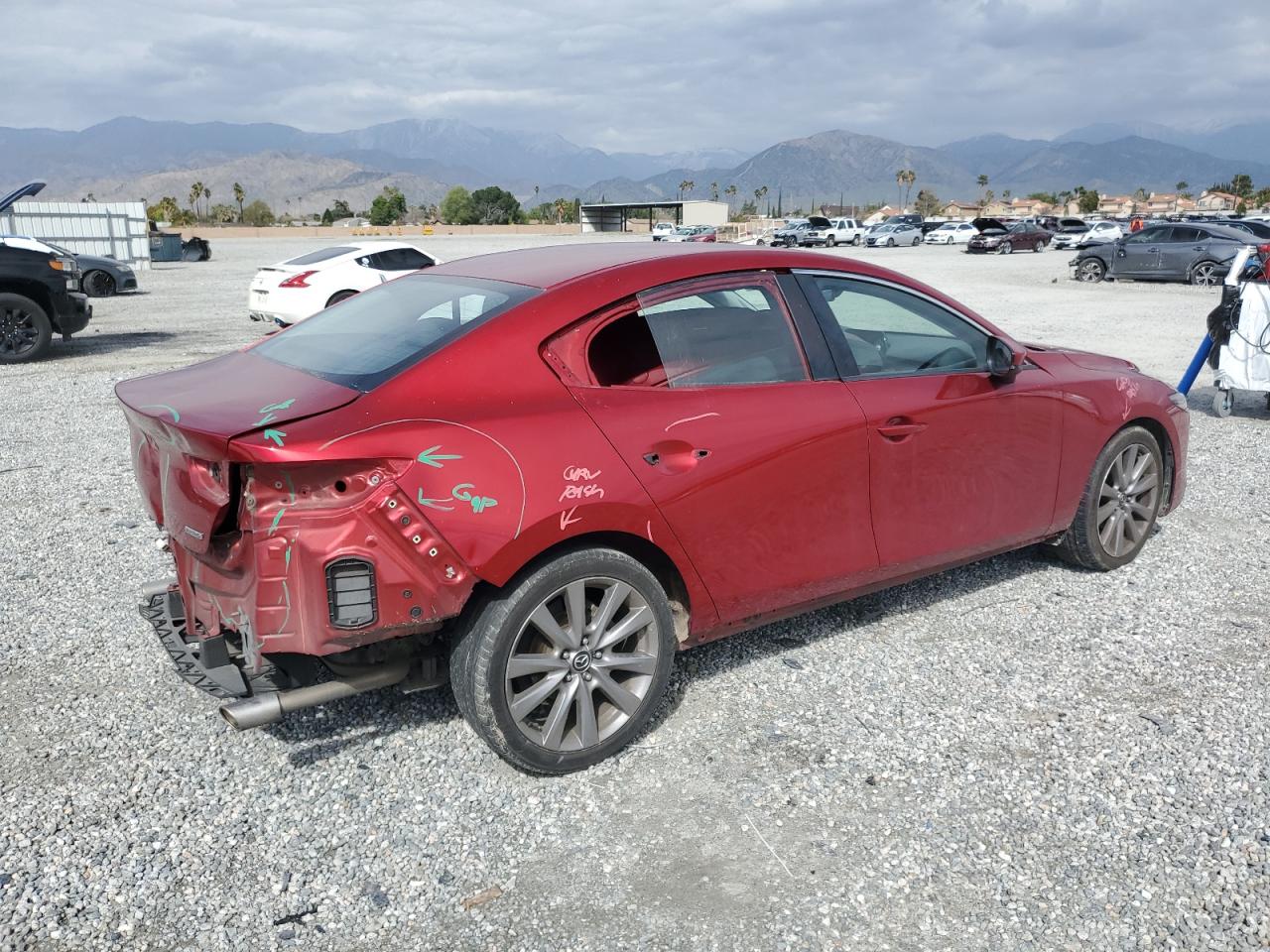 2019 Mazda 3 VIN JM1BPACL9K1109053 Copart auction photo, rear end damage thumbnail 3