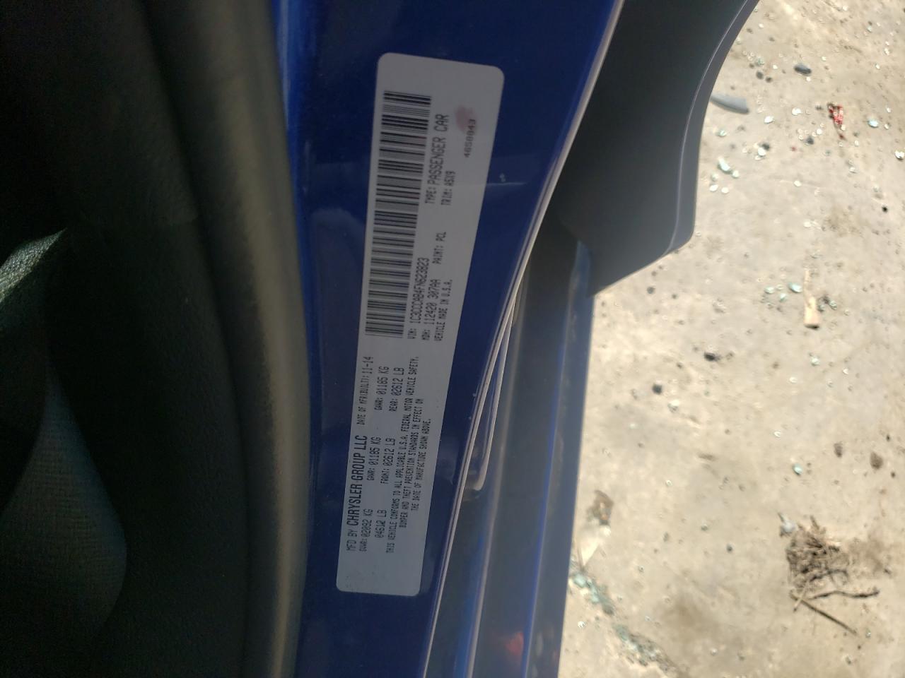 2015 Chrysler 200 VIN 1C3CCCAB4FN623823 Copart auction photo, front end damage thumbnail 12