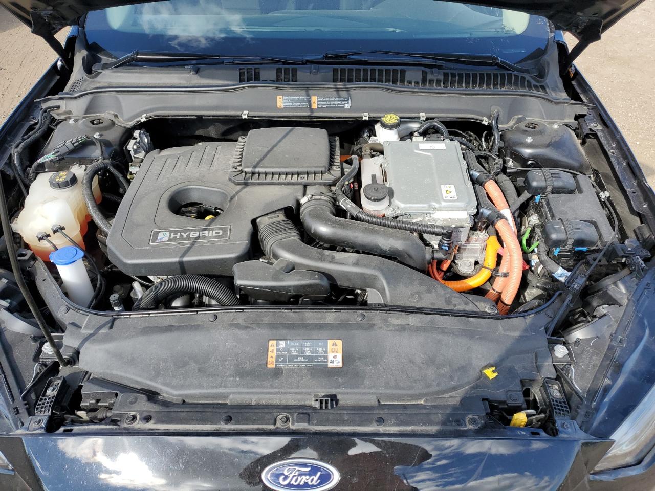 2019 Ford Fusion VIN 3FA6P0LU5KR166852 Copart auction photo, front end / undercarriage damage thumbnail 11