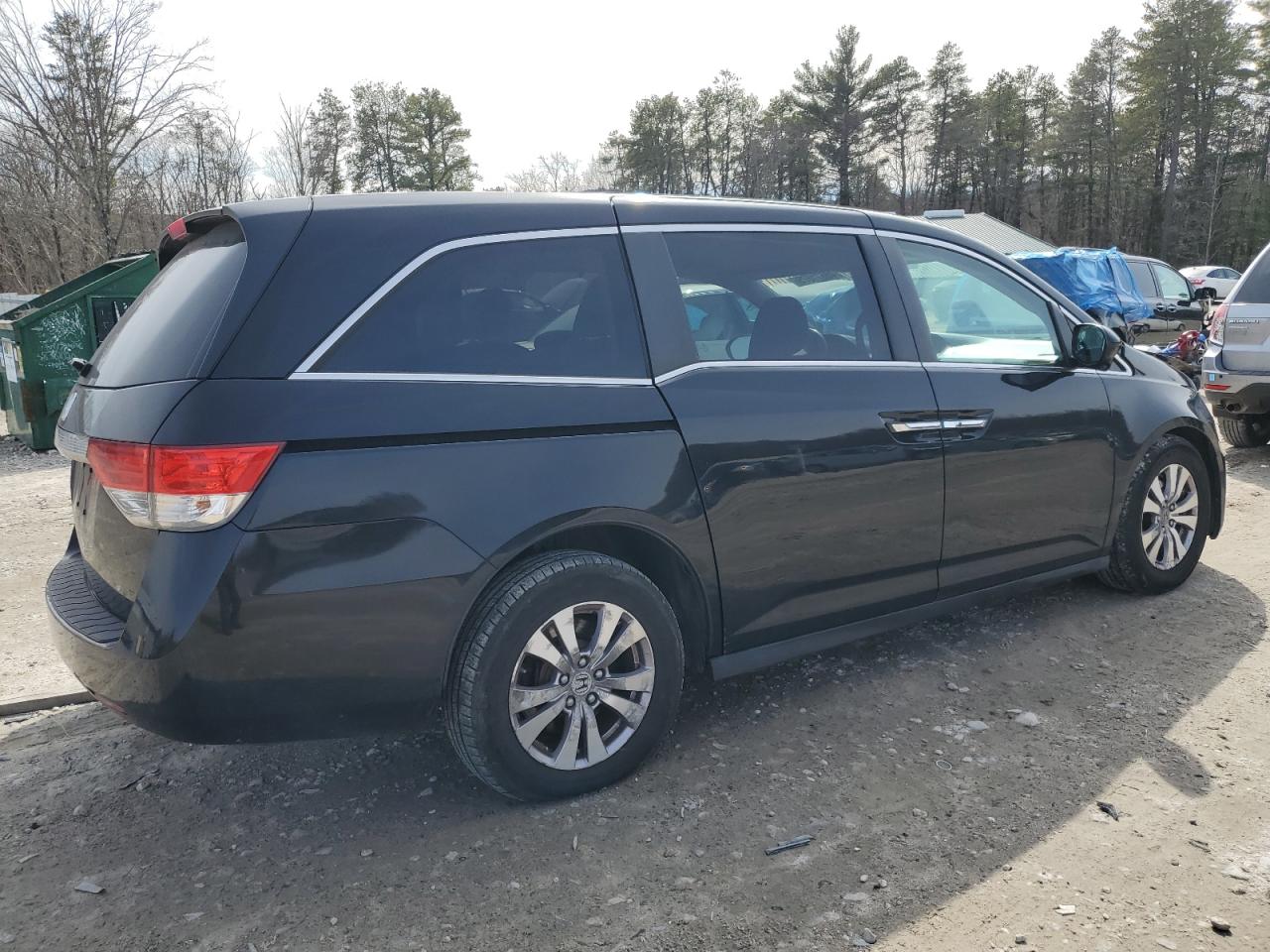 2014 Honda Odyssey VIN 5FNRL5H41EB018776 Copart auction photo, front end / side damage thumbnail 3