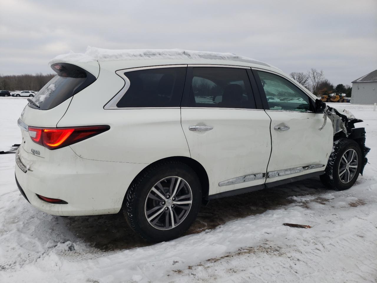 2017 Infiniti QX60 VIN 5N1DL0MM6HC530016 Copart auction photo, front end / side damage thumbnail 3