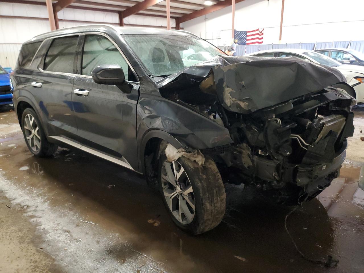 2020 Hyundai Palisade VIN KM8R3DHE5LU150331 Copart auction photo, front end damage thumbnail 4