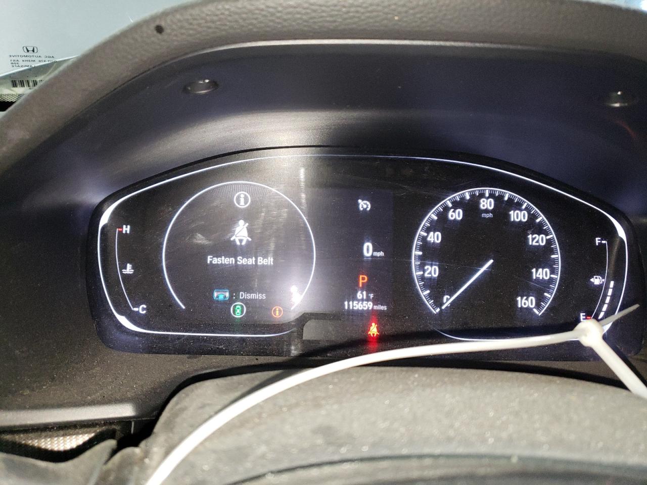 2022 Honda Accord VIN 1HGCV1F41NA078305 Copart auction photo, hail damage thumbnail 9
