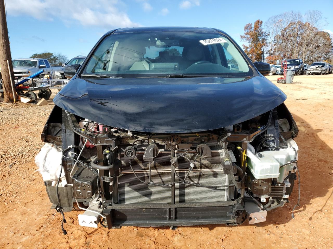 2021 Toyota Sienna VIN 5TDYRKEC5MS058003 Copart auction photo, front end / rear end damage thumbnail 5