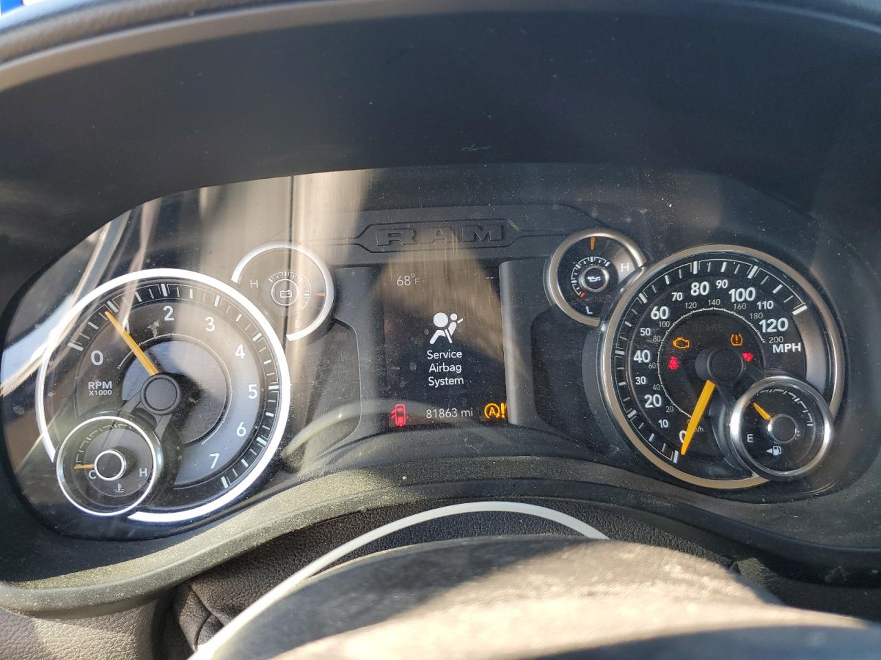 2019 RAM 1500 VIN 1C6RRFFG5KN803355 Copart auction photo, front end / side damage thumbnail 9