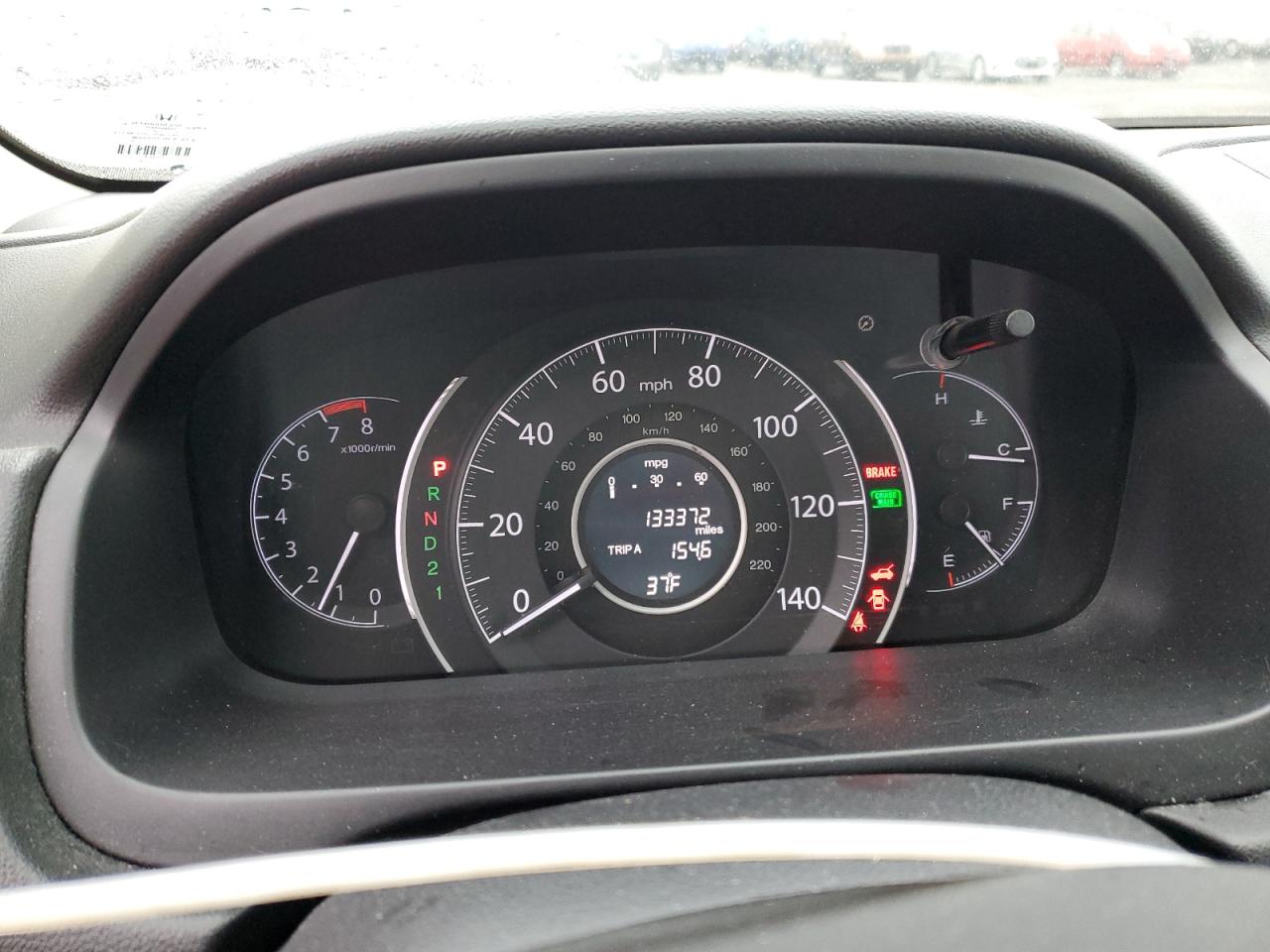 2013 Honda CR-V VIN 2HKRM4H74DH604213 Copart auction photo, rear end damage thumbnail 9