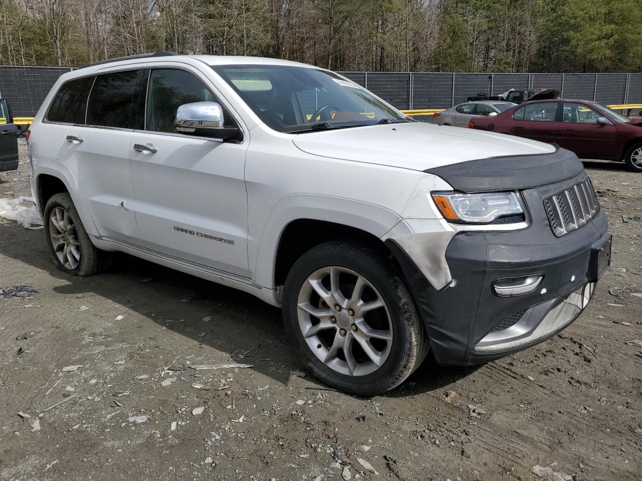 2015 Jeep Grand Cherokee VIN 1C4RJFJG2FC619337 Copart auction photo, side / rear end damage thumbnail 4