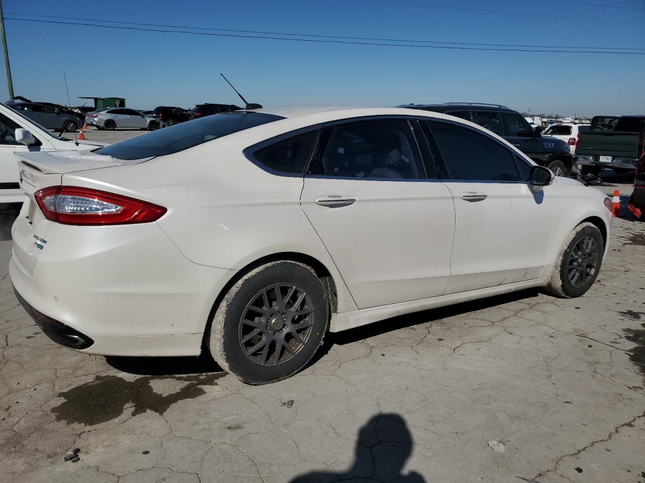2015 Ford Fusion VIN 3FA6P0K97FR101956 Copart auction photo, side damage thumbnail 3