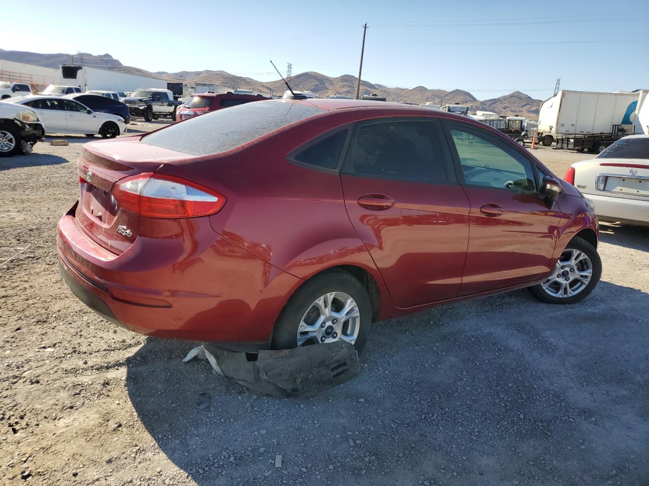 2015 Ford Fiesta VIN 3FADP4BJXFM179217 Copart auction photo, undercarriage damage thumbnail 3