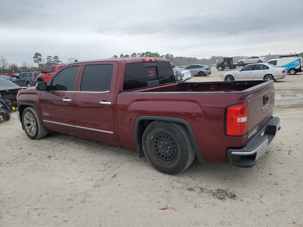 2015 GMC Sierra VIN 3GTP1VEC7FG326961 Copart auction photo, normal wear / minor dent/scratches damage thumbnail 2