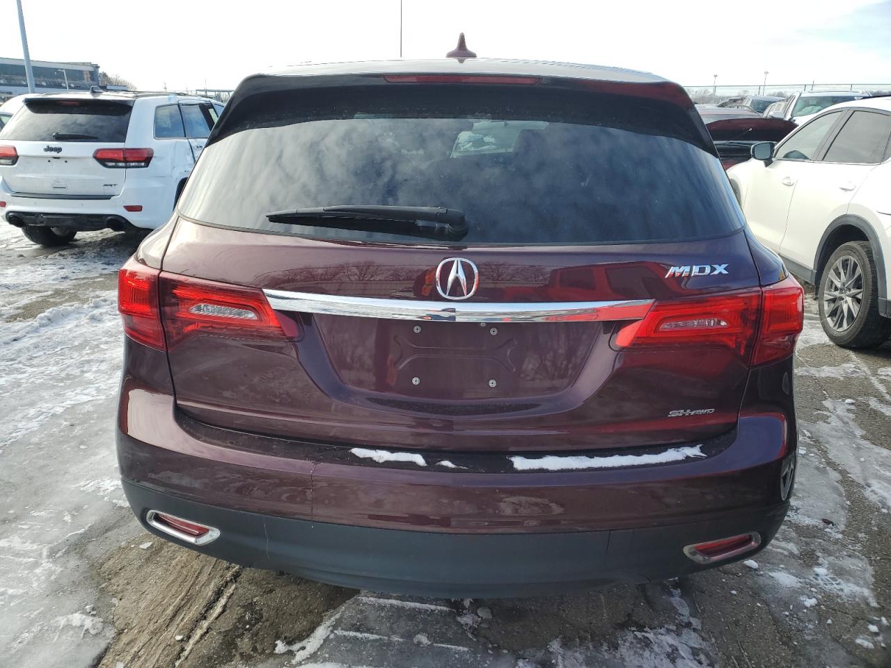 2016 Acura MDX VIN 5FRYD4H29GB049213 Copart auction photo, undercarriage / side damage thumbnail 6