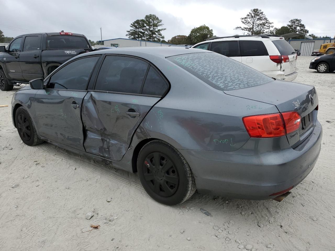 2014 Volkswagen Jetta VIN 3VW2K7AJ0EM226673 Copart auction photo, all over damage thumbnail 2