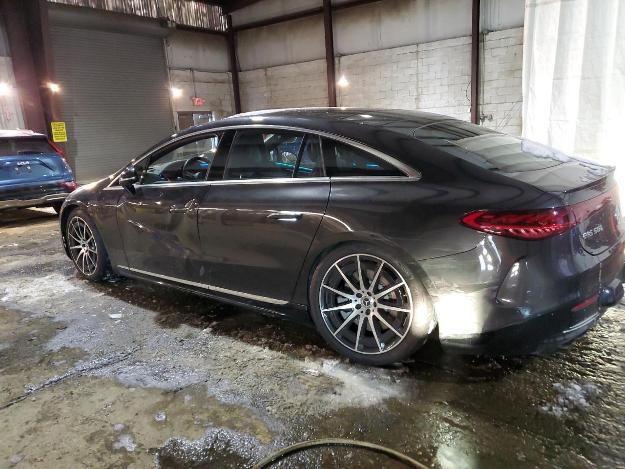2023 Mercedes-Benz EQS VIN W1KCG4EBXPA032202 Copart auction photo, side / undercarriage damage thumbnail 2