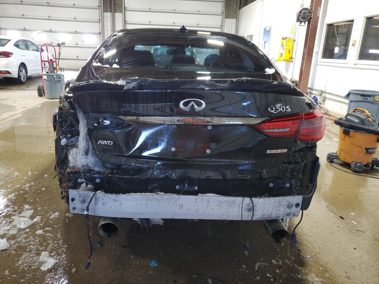 2020 Infiniti Q50 VIN JN1EV7AR5LM253649 Copart auction photo, front end / rear end damage thumbnail 6