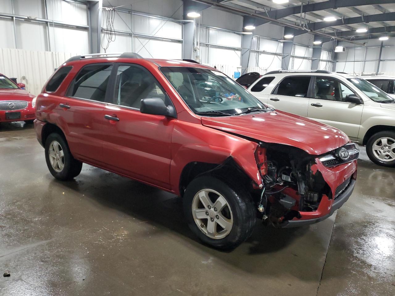 2009 KIA Sportage VIN KNDJE723297633416 Copart auction photo, front end damage thumbnail 4