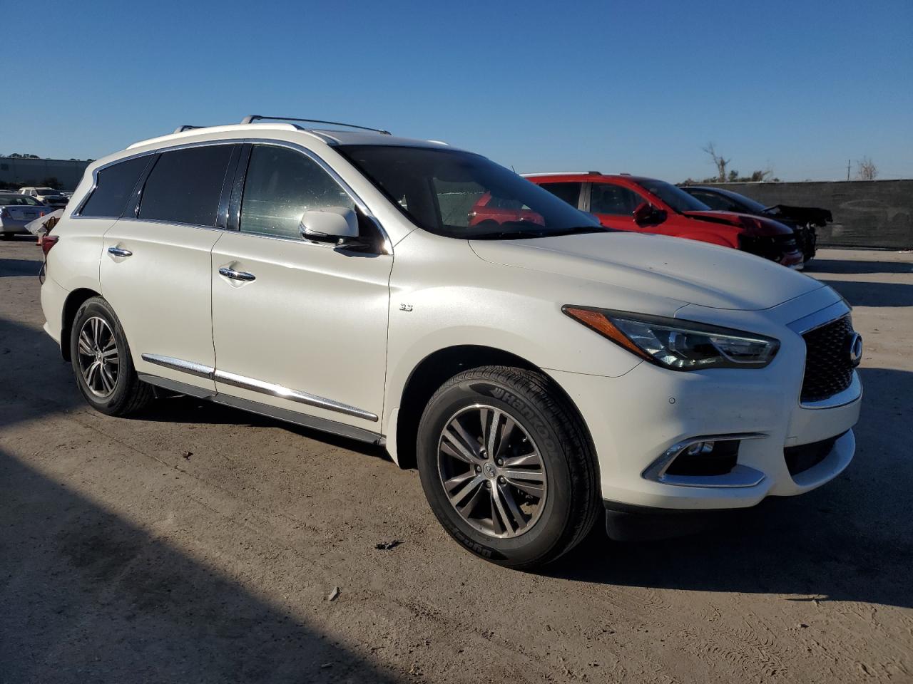 2017 Infiniti QX60 VIN 5N1DL0MN3HC518172 Copart auction photo, side / front end damage thumbnail 4