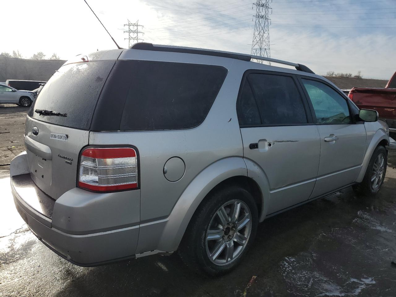 2008 Ford Taurus VIN 1FMDK06W08GA30993 Copart auction photo, front end / side damage thumbnail 3