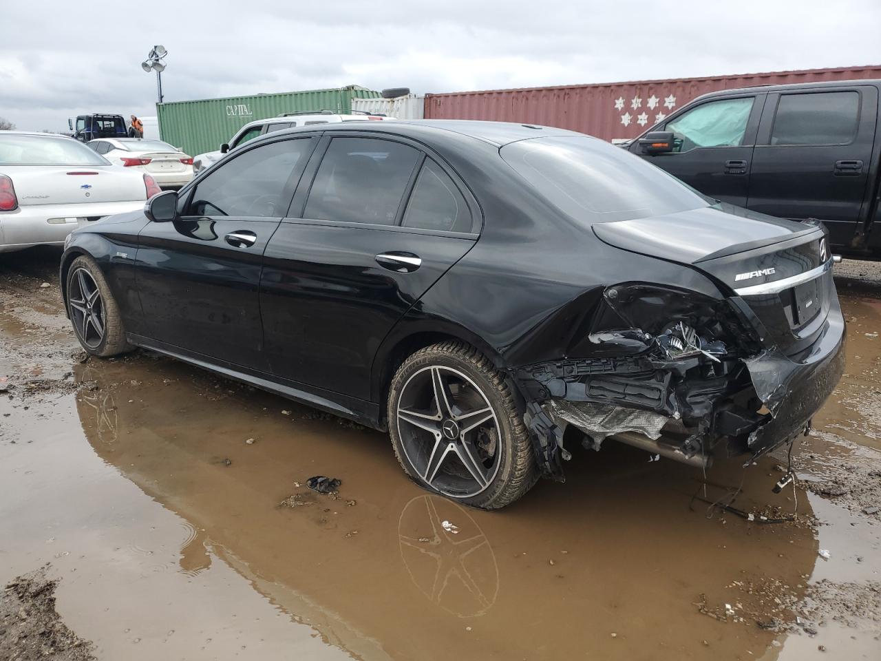 2018 Mercedes-Benz C-klasse VIN 55SWF6EB9JU260694 Copart auction photo, rear end damage thumbnail 2