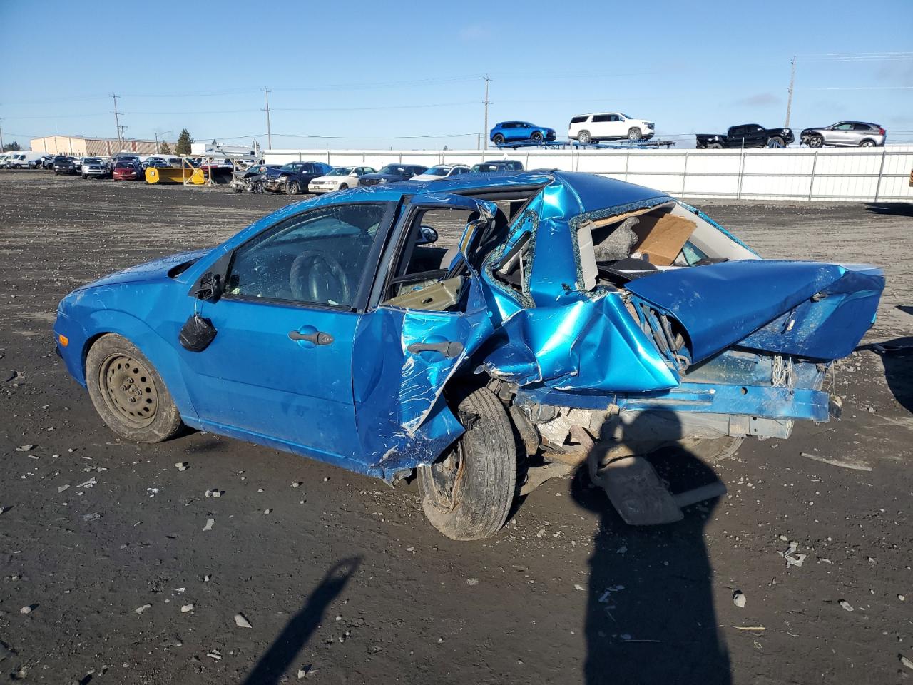 2007 Ford Focus VIN 1FAHP34N67W355953 Copart auction photo, all over damage thumbnail 2