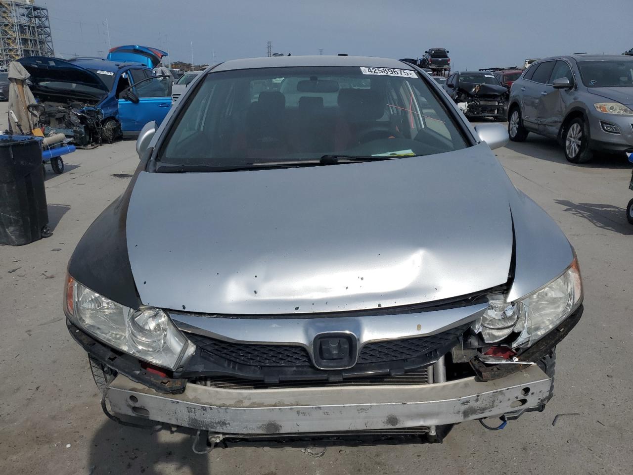 2010 Honda Civic VIN 2HGFA1F51AH538110 Copart auction photo, front end damage thumbnail 5