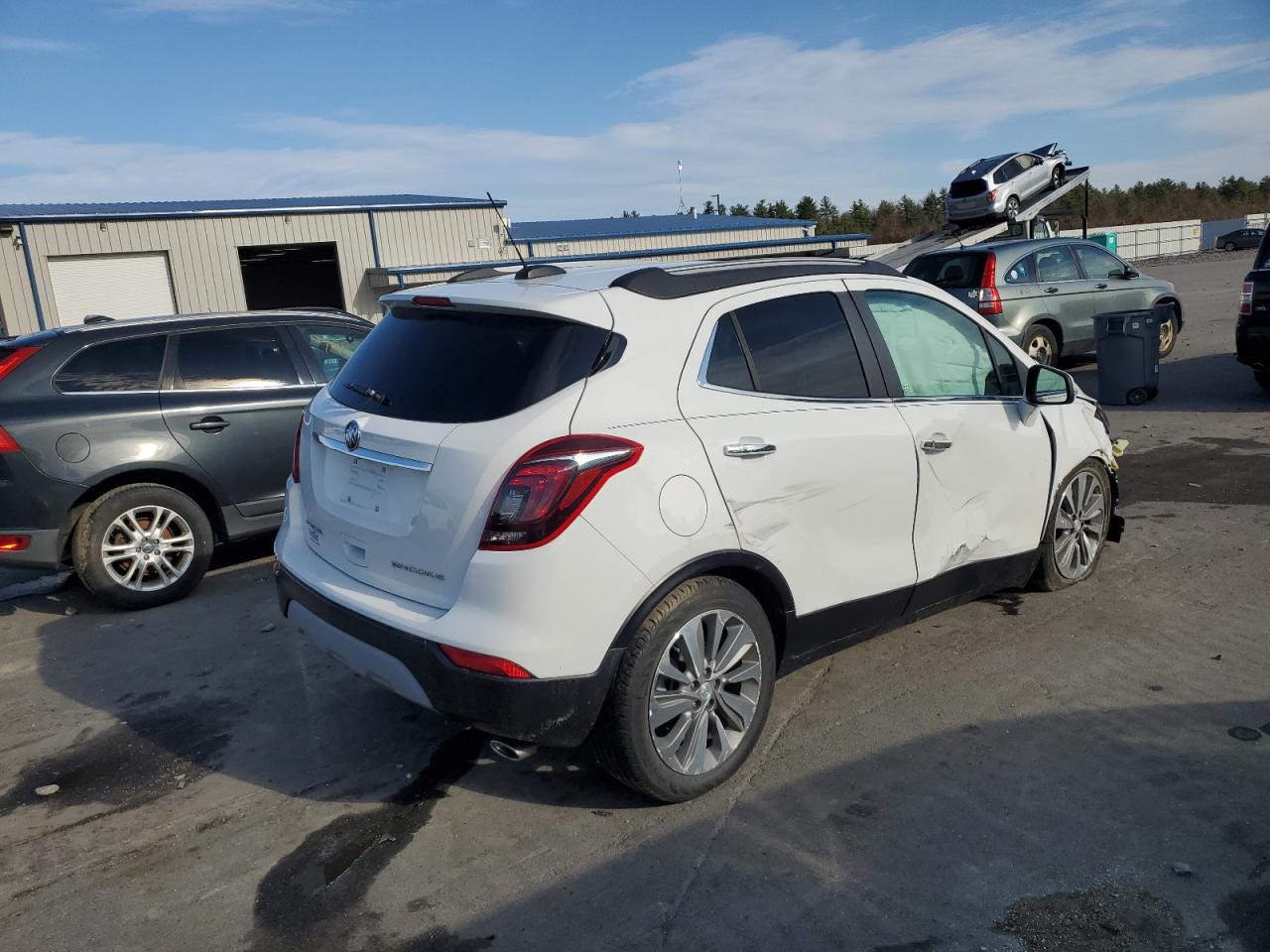 2018 Buick Encore VIN KL4CJASB3JB615138 Copart auction photo, front end damage thumbnail 3
