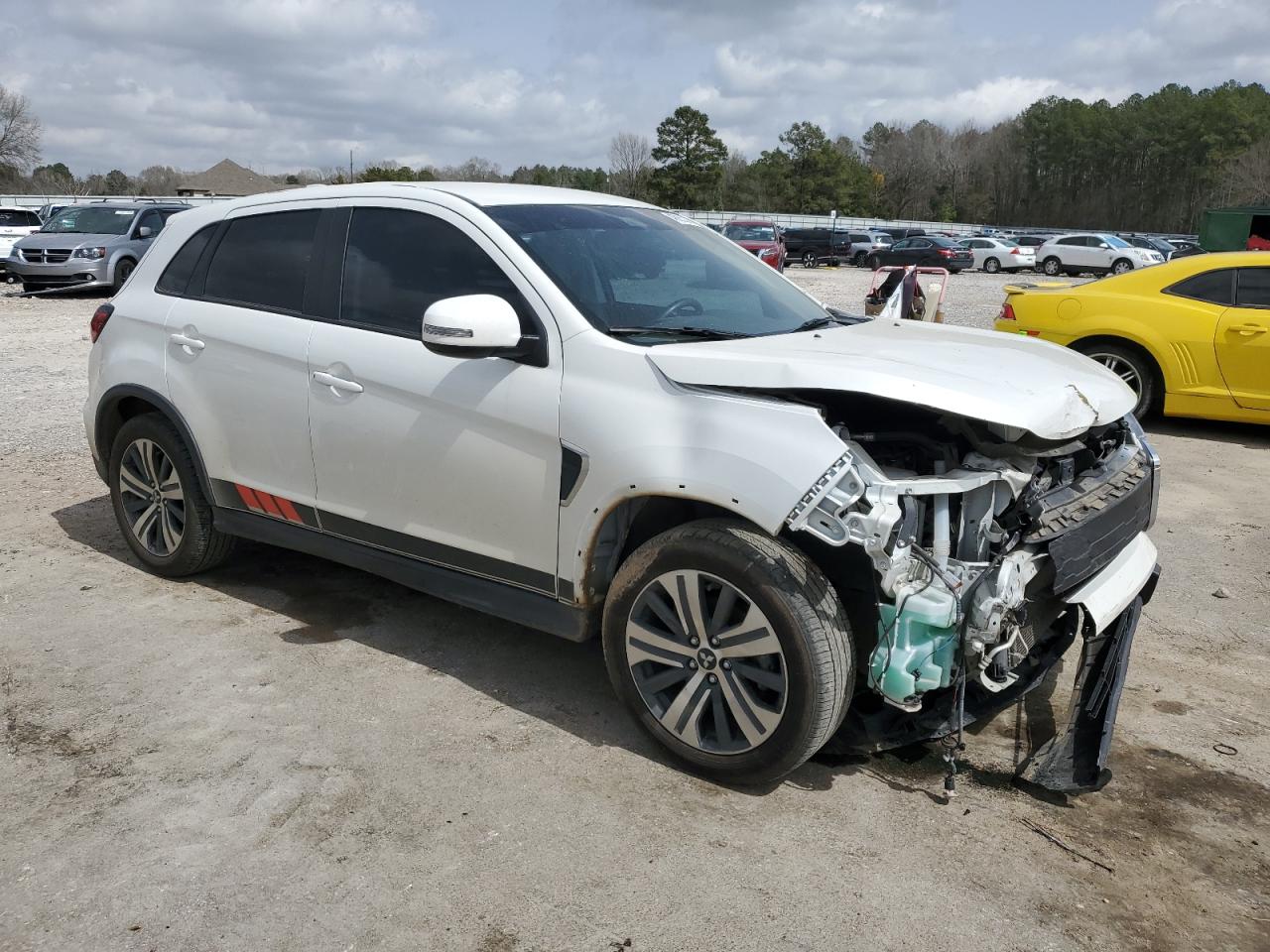 2021 Mitsubishi Outlander VIN JA4APVAU0MU004931 Copart auction photo, front end damage thumbnail 4
