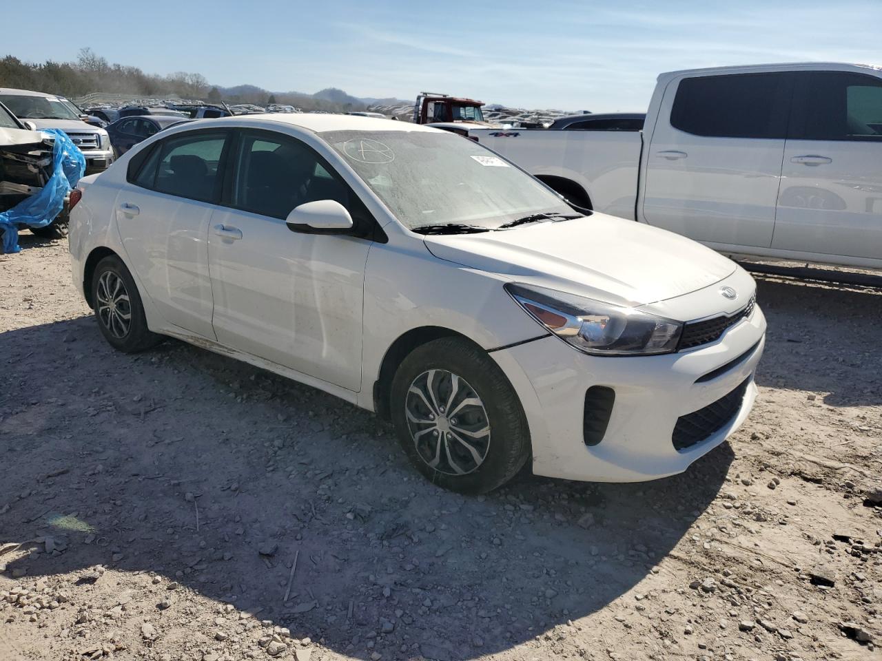2020 KIA Rio VIN 3KPA24AD2LE354699 Copart auction photo, front end / minor dent/scratches damage thumbnail 4