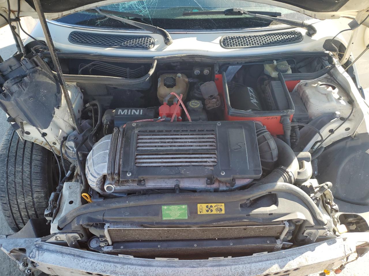 2006 MINI Cooper VIN WMWRE33536TL22282 Copart auction photo, rollover damage thumbnail 12