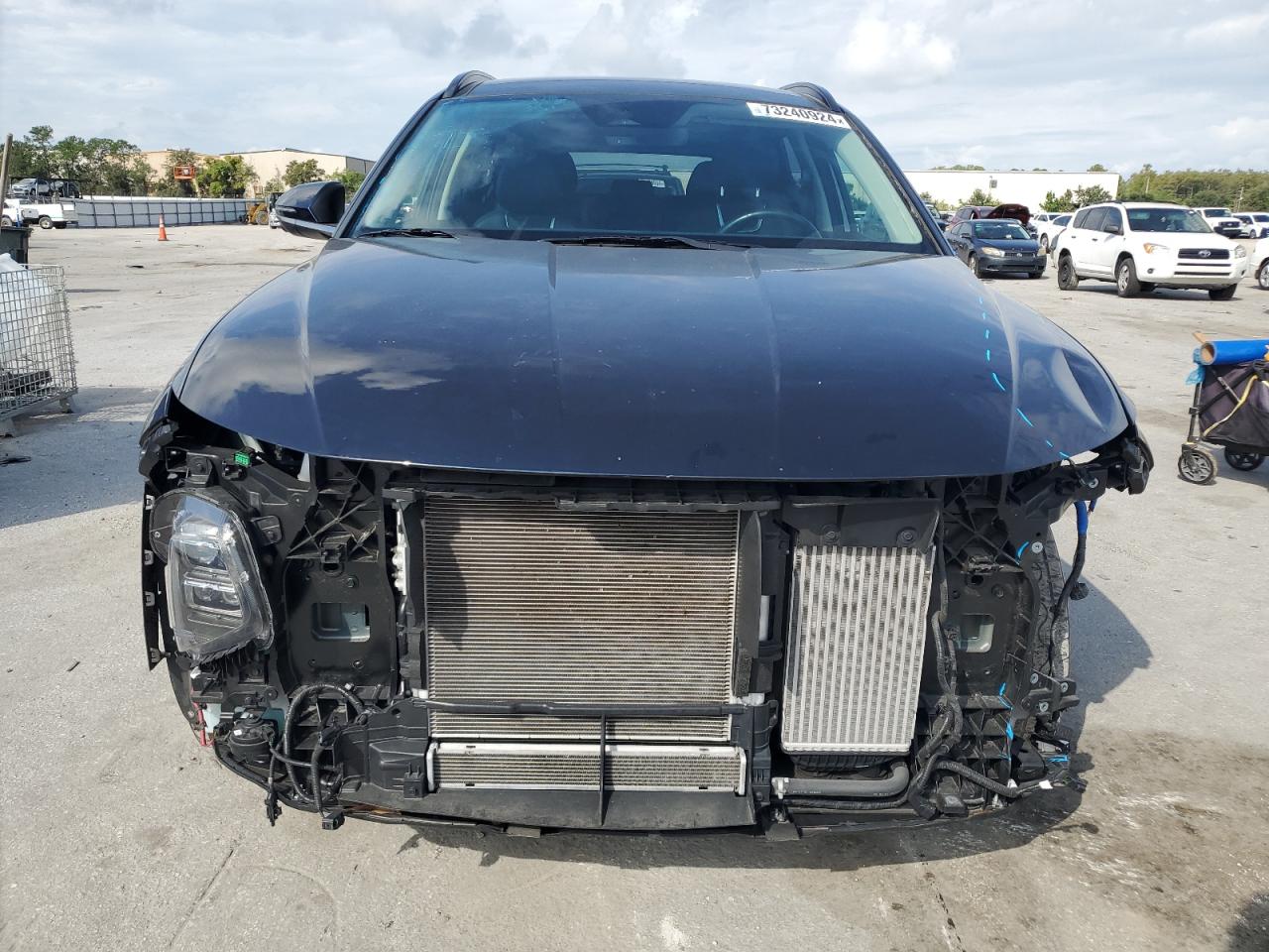 2022 Hyundai Tucson VIN KM8JECA18NU029109 Copart auction photo, all over damage thumbnail 5