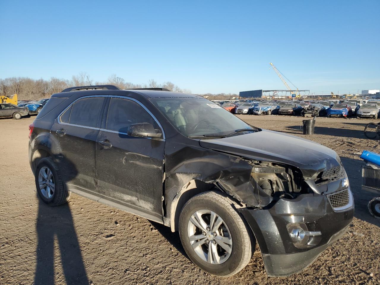 2013 Chevrolet Equinox VIN 2GNALPEK7D6153820 Copart auction photo, front end / side damage thumbnail 4