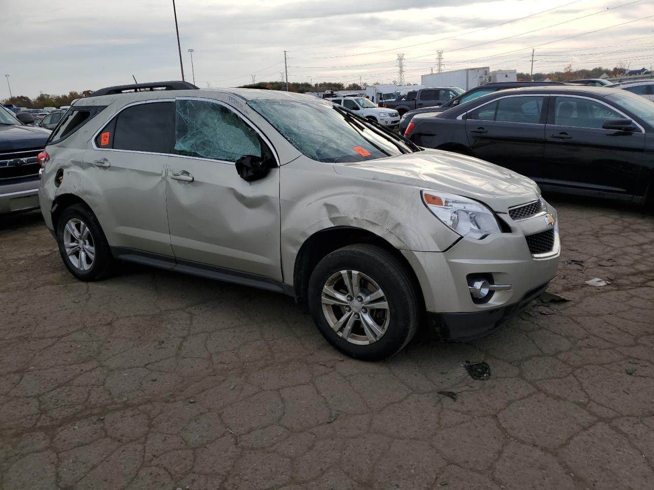 2013 Chevrolet Equinox VIN 2GNALPEK8D6200854 Copart auction photo, rollover damage thumbnail 4