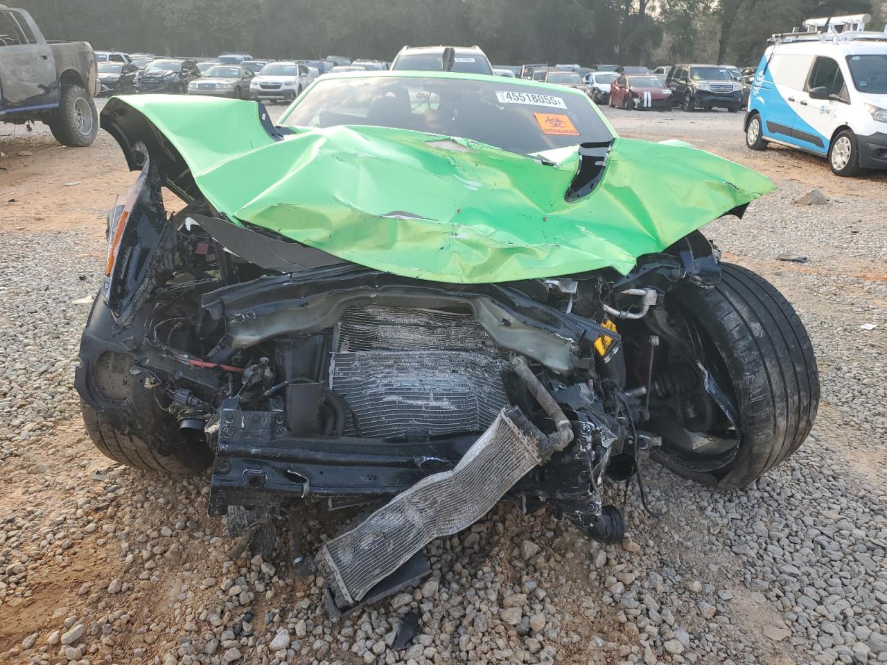 2016 Jaguar F-Type VIN SAJWJ6HL2GMK29616 Copart auction photo, front end damage thumbnail 5