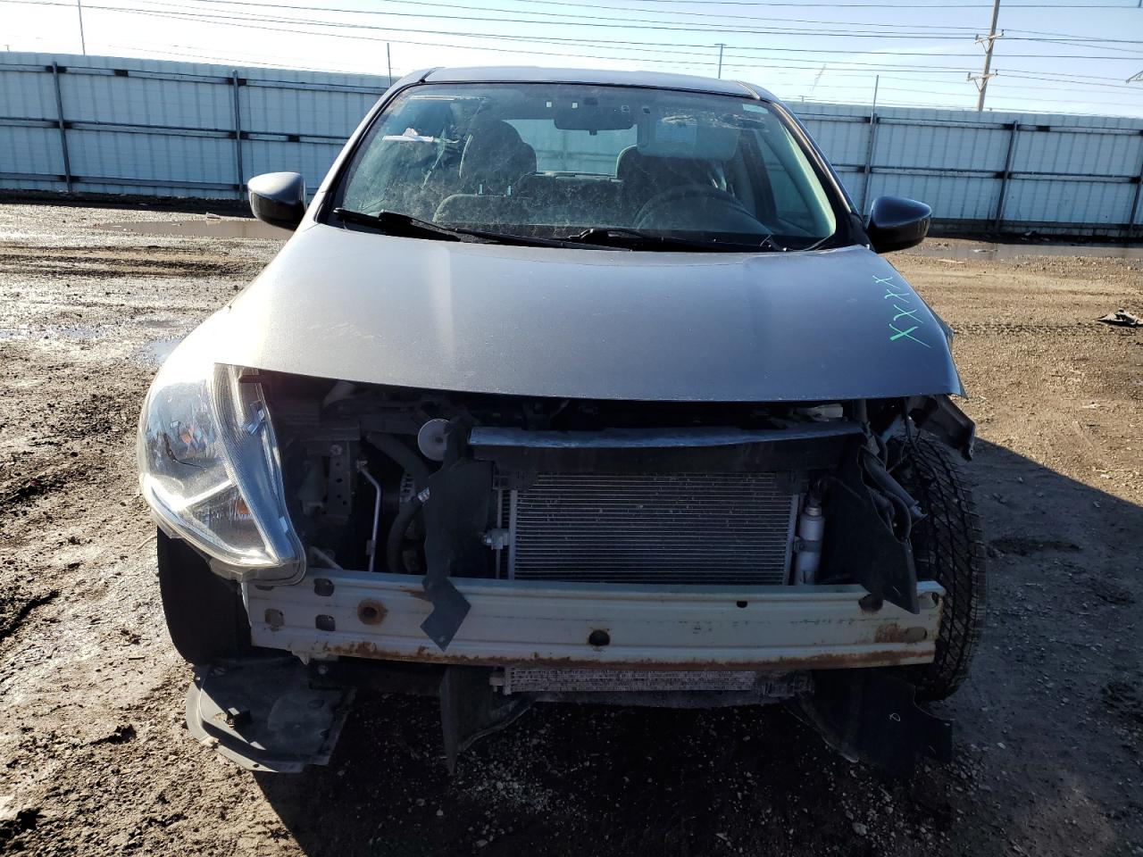2017 Nissan Versa VIN 3N1CN7AP4HL852999 Copart auction photo, front end / side damage thumbnail 5