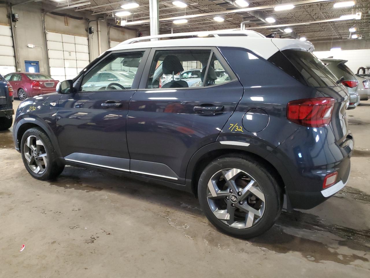 2021 Hyundai Venue VIN KMHRC8A39MU127894 Copart auction photo, front end / side damage thumbnail 2