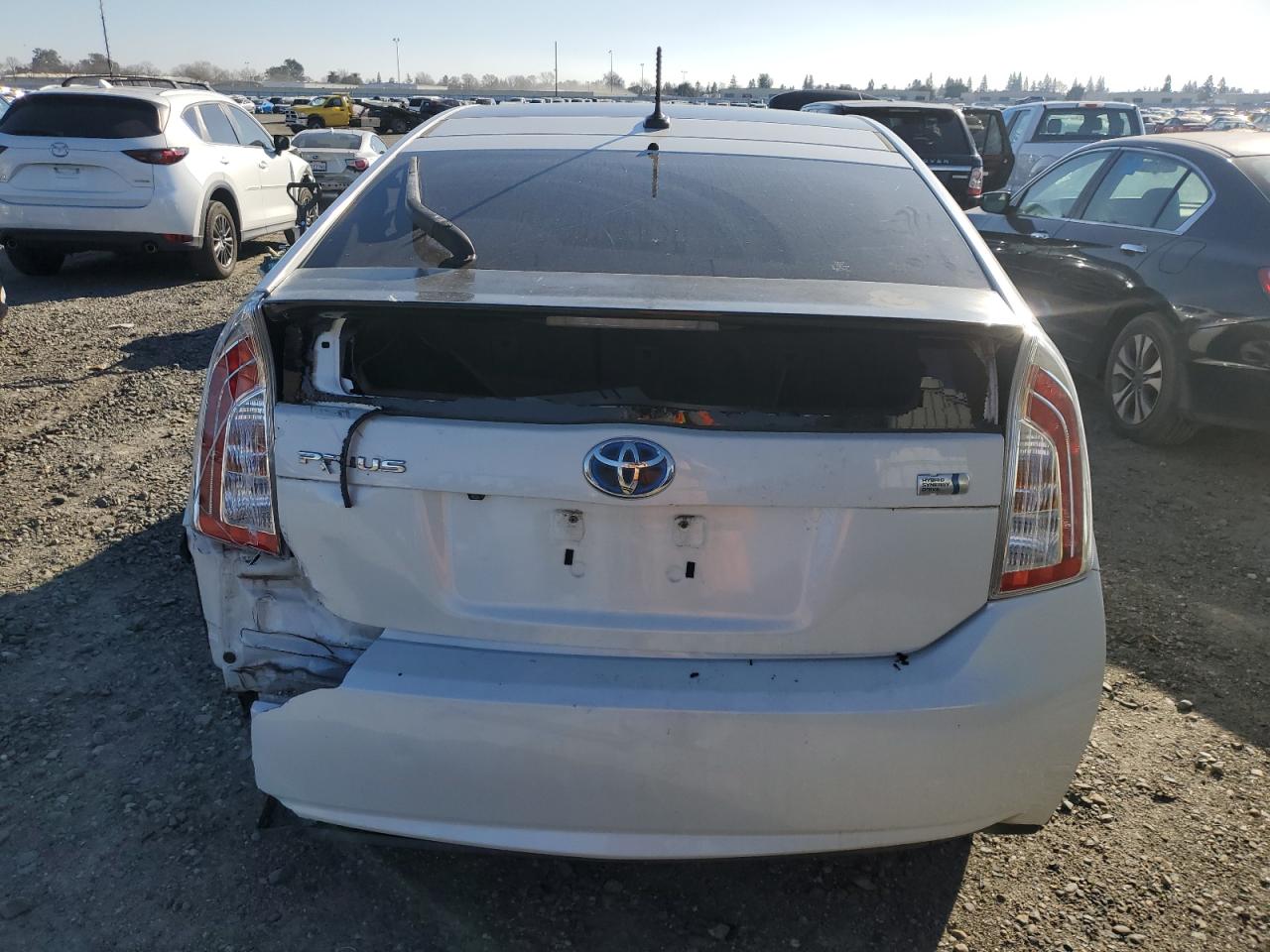 2012 Toyota Prius VIN JTDKN3DU6C1595461 Copart auction photo, rear end damage thumbnail 6