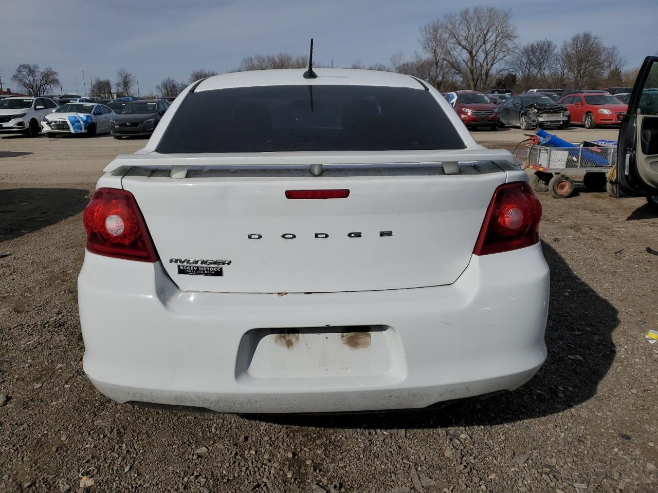 2014 Dodge Avenger VIN 1C3CDZAB5EN166759 Copart auction photo, mechanical damage thumbnail 6