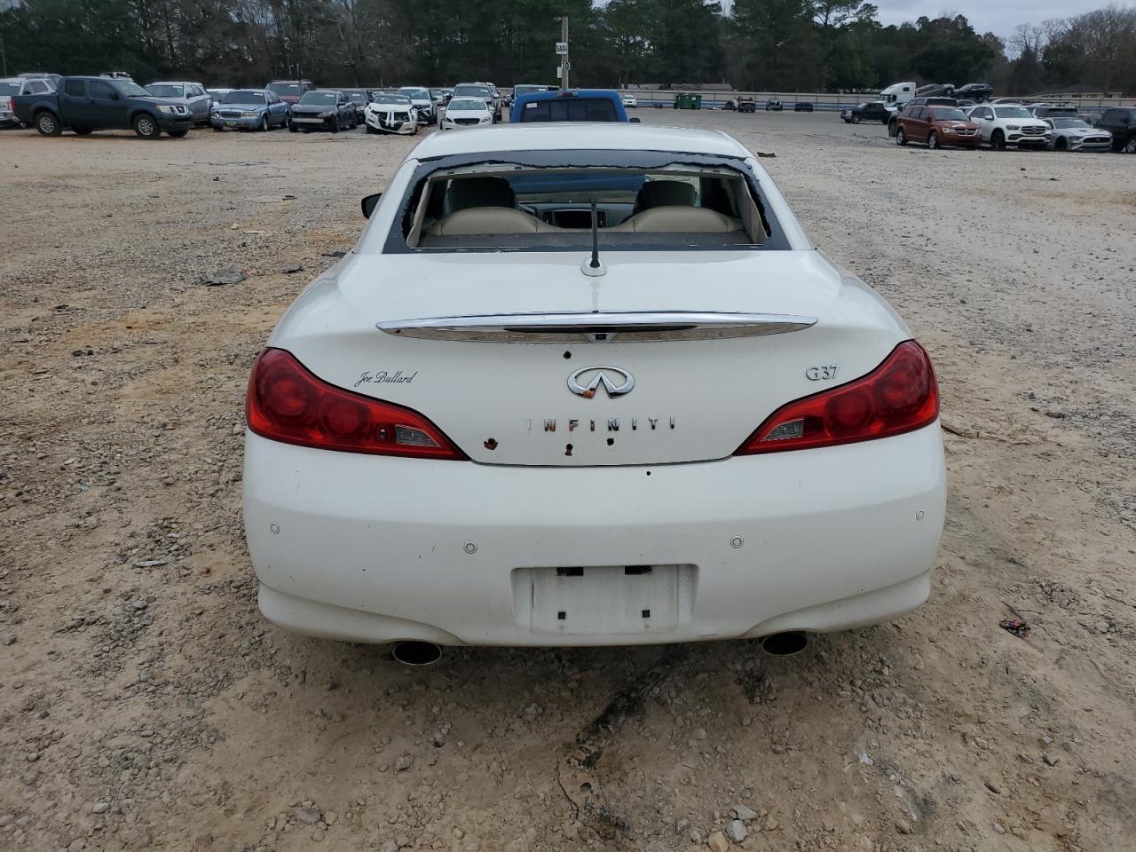 2013 Infiniti G VIN JN1CV6FE5DM770880 Copart auction photo, vandalism damage thumbnail 6