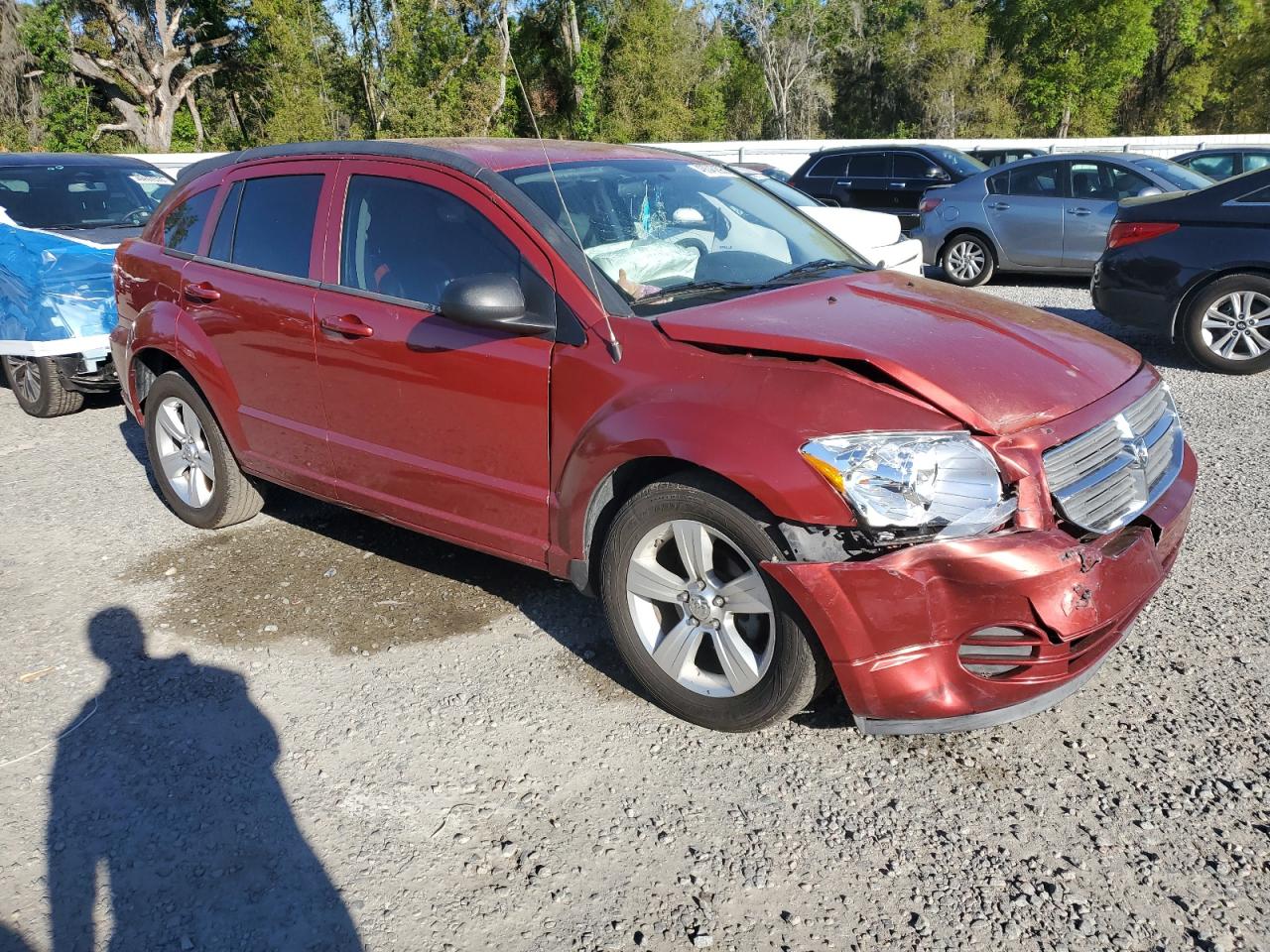 2010 Dodge Caliber VIN 1B3CB4HA5AD668142 Copart auction photo, front end / side damage thumbnail 4