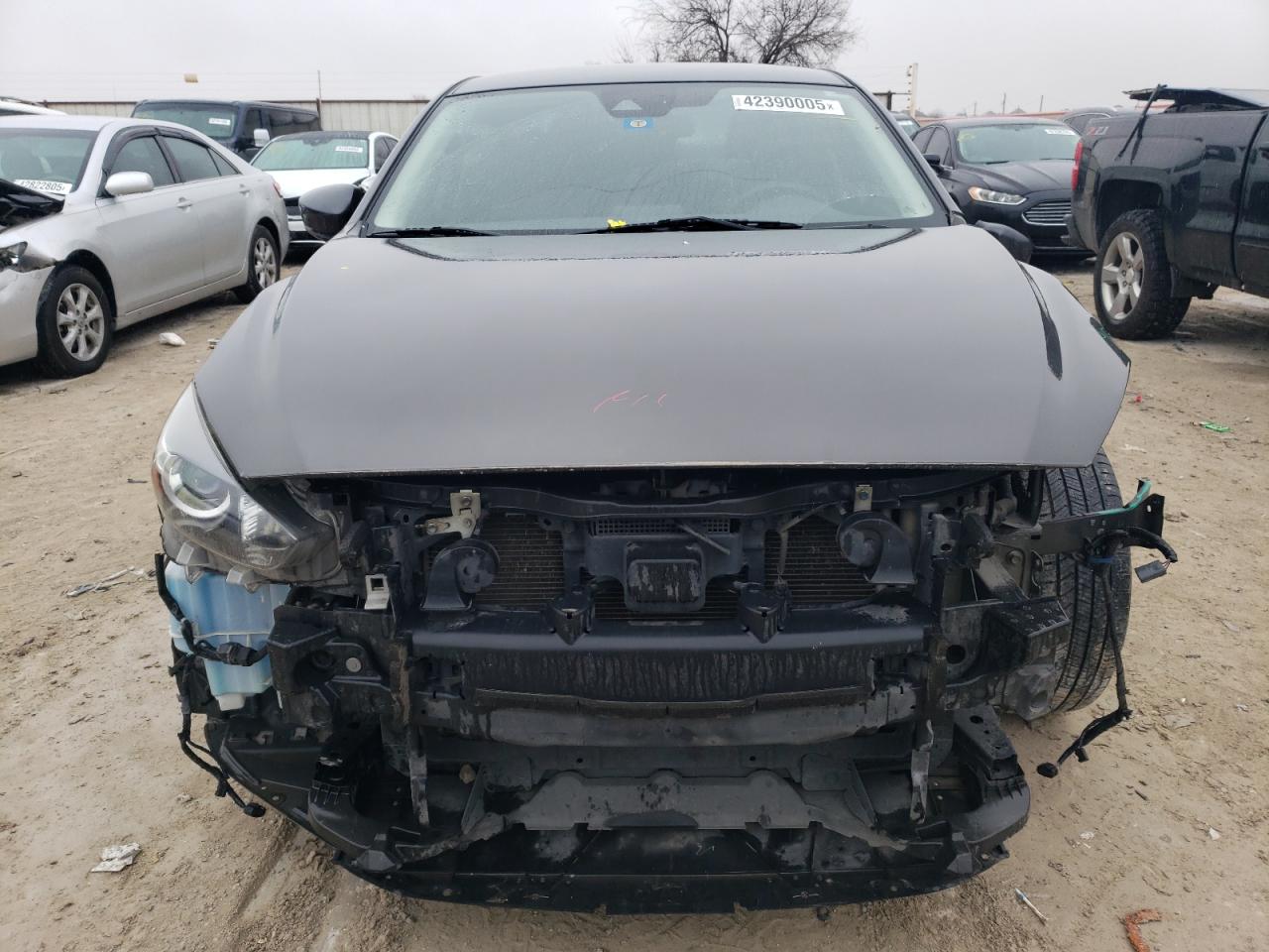 2018 Mazda 3 VIN 3MZBN1U77JM159262 Copart auction photo, front end / rear end damage thumbnail 5