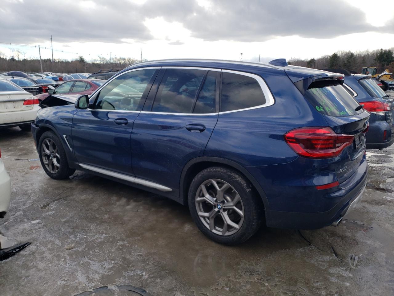2020 BMW X3 VIN 5UXTY5C0XL9C90263 Copart auction photo, front end damage thumbnail 2
