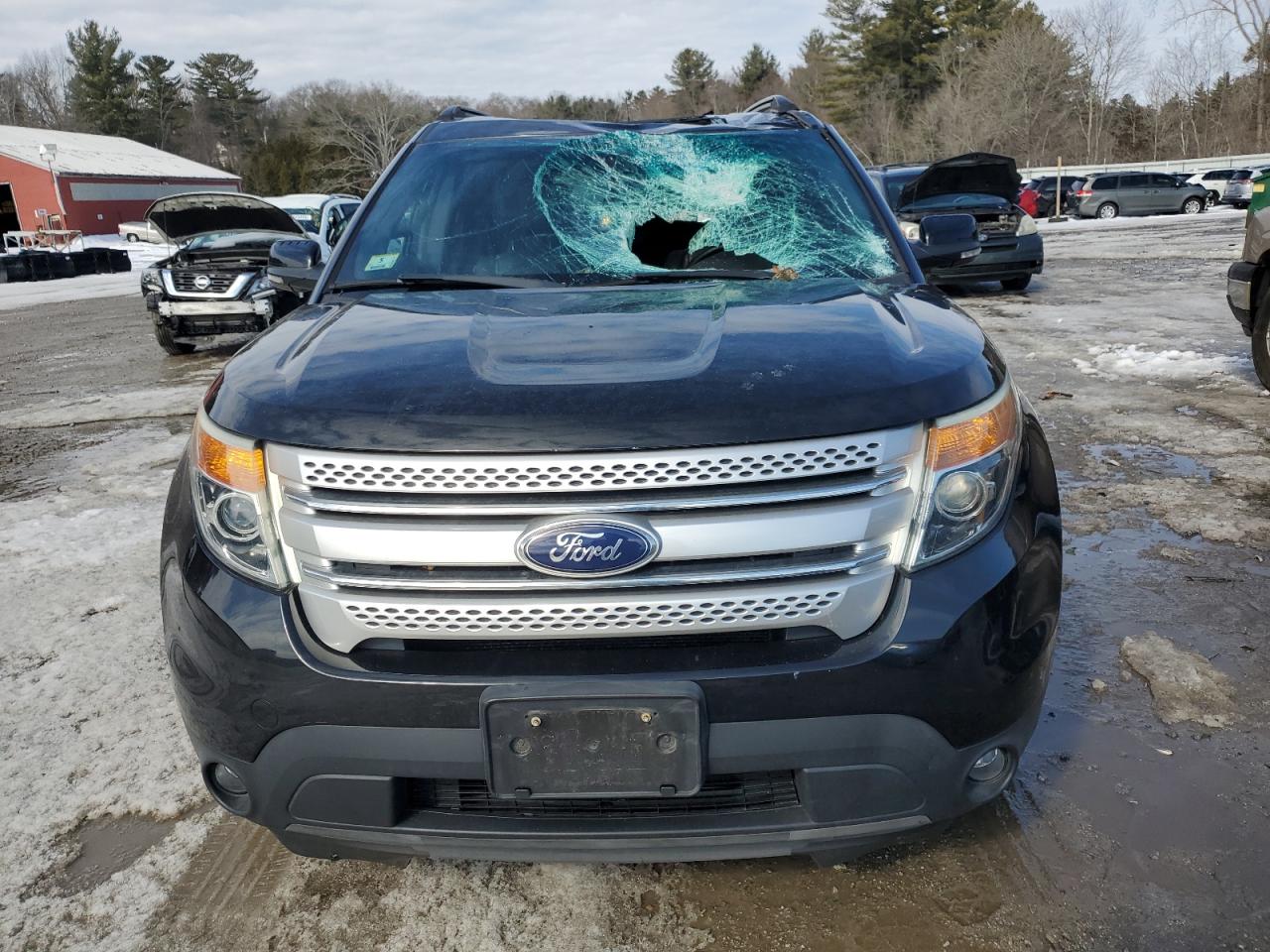 2015 Ford Explorer VIN 1FM5K8D83FGA43709 Copart auction photo, top/roof damage thumbnail 5