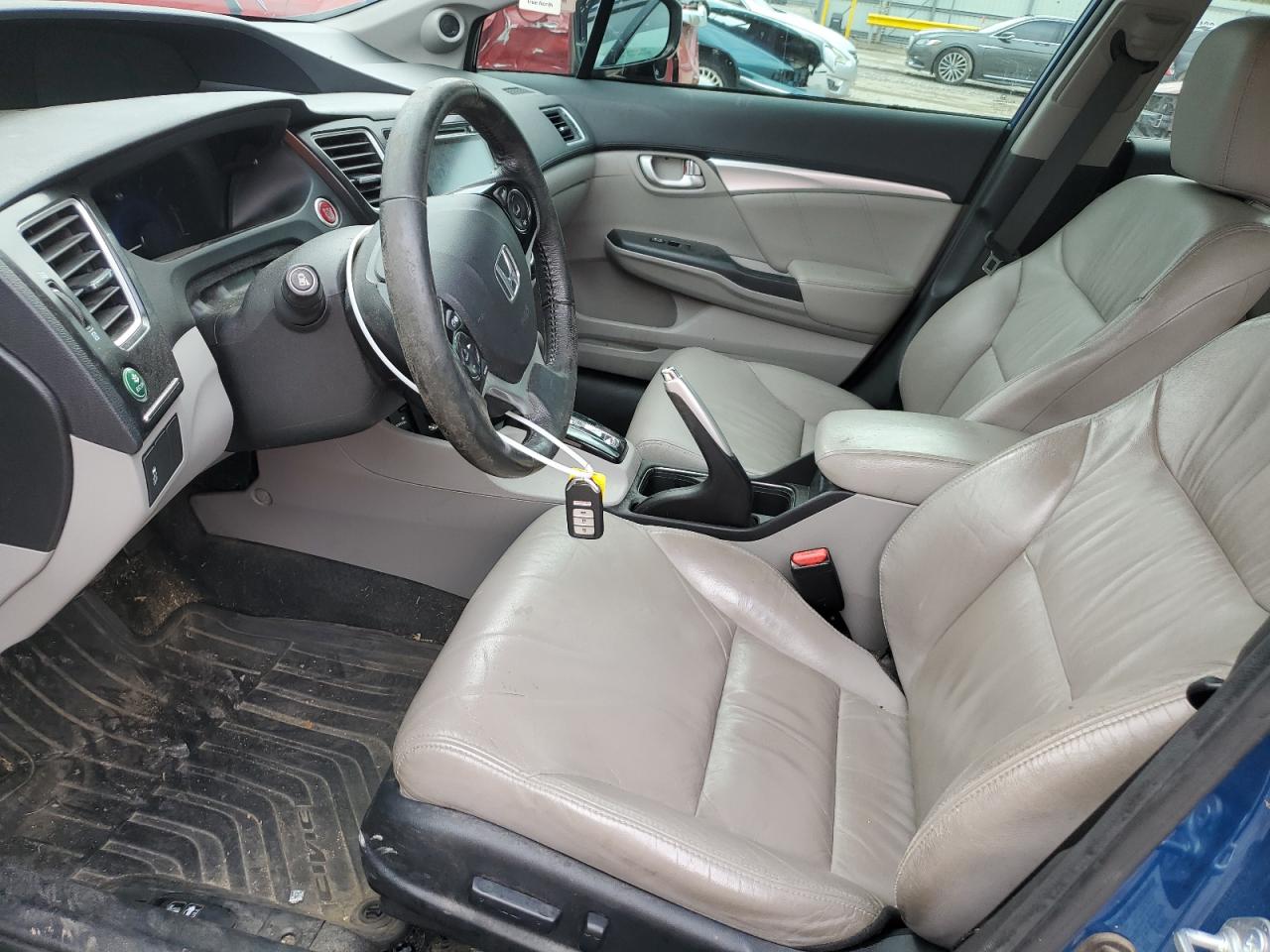 2015 Honda Civic VIN 2HGFB2F91FH529095 Copart auction photo, side damage thumbnail 7