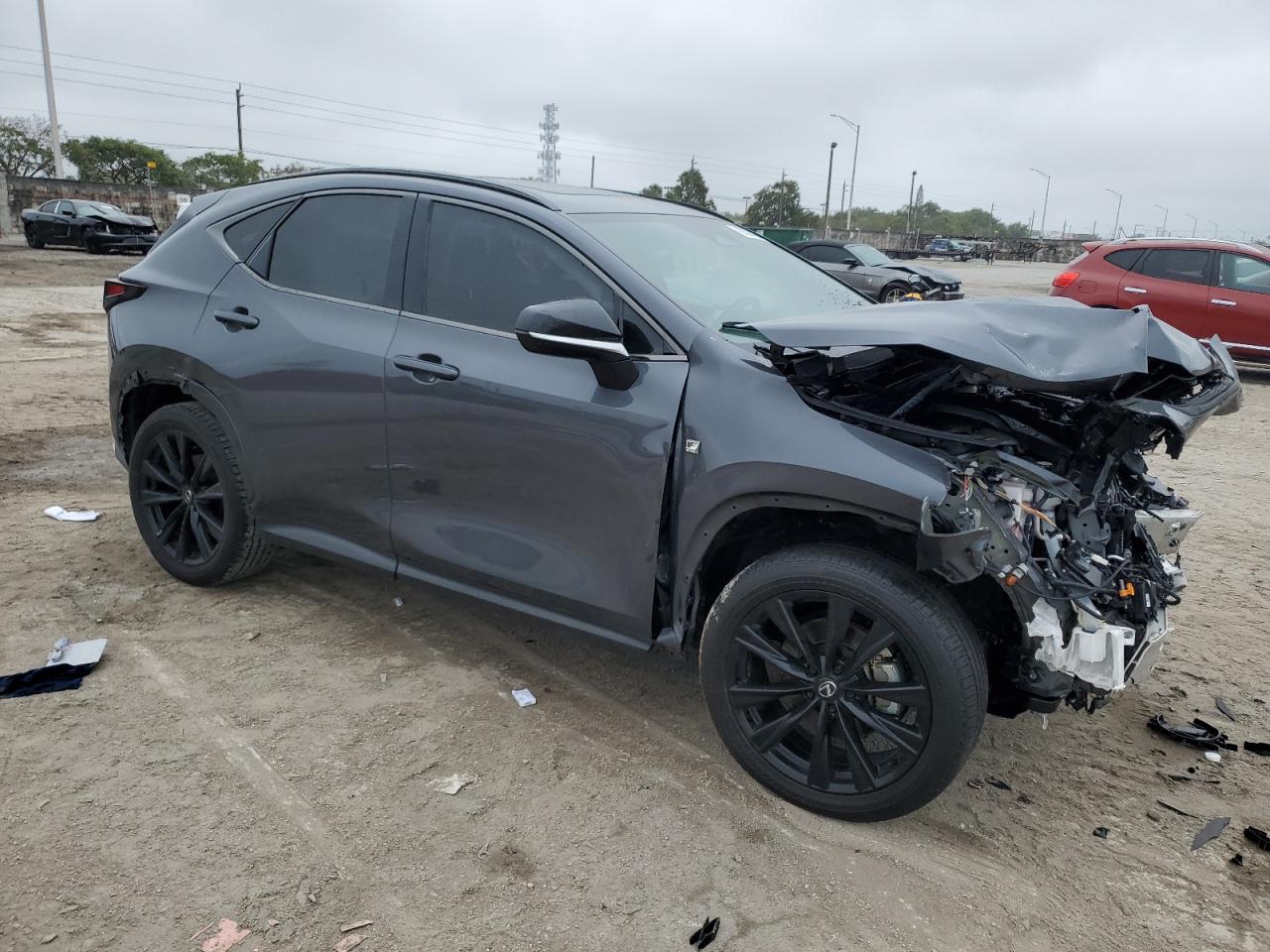 2024 Lexus NX VIN 2T2KGCEZ7RC047487 Copart auction photo, front end damage thumbnail 4