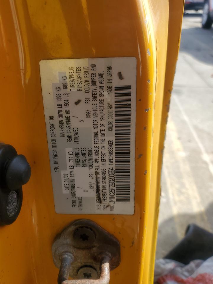 2009 Mazda MX-5 VIN JM1NC25F290200994 Copart auction photo, front end / rear end damage thumbnail 12