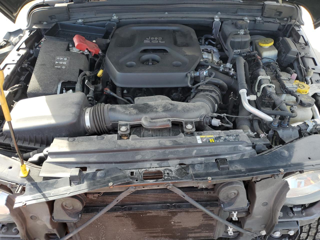 2018 Jeep Wrangler VIN 1C4HJXDN5JW296484 Copart auction photo, front end / side damage thumbnail 12