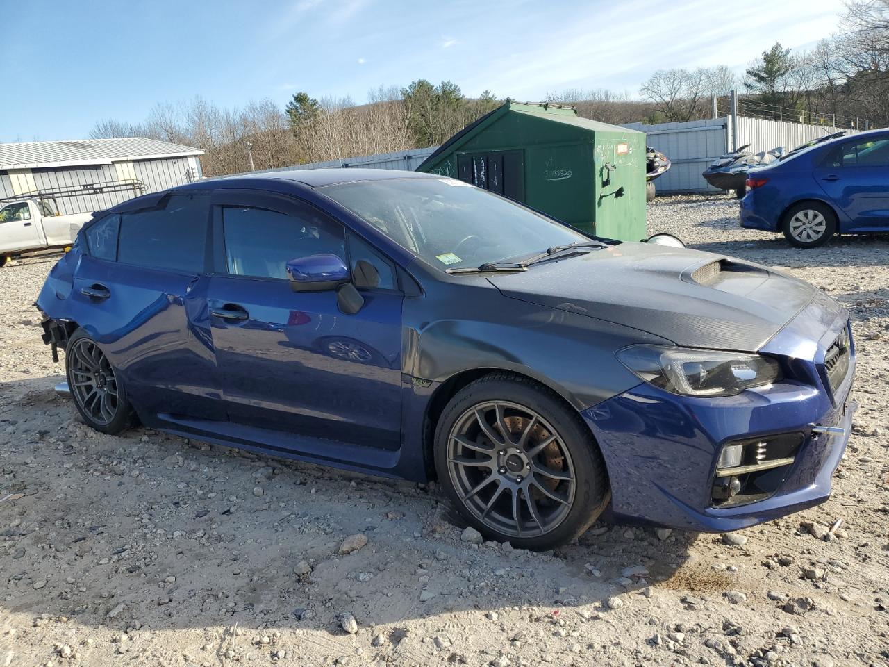 2016 Subaru WRX VIN JF1VA1B63G9814617 Copart auction photo, rear end / side damage thumbnail 4