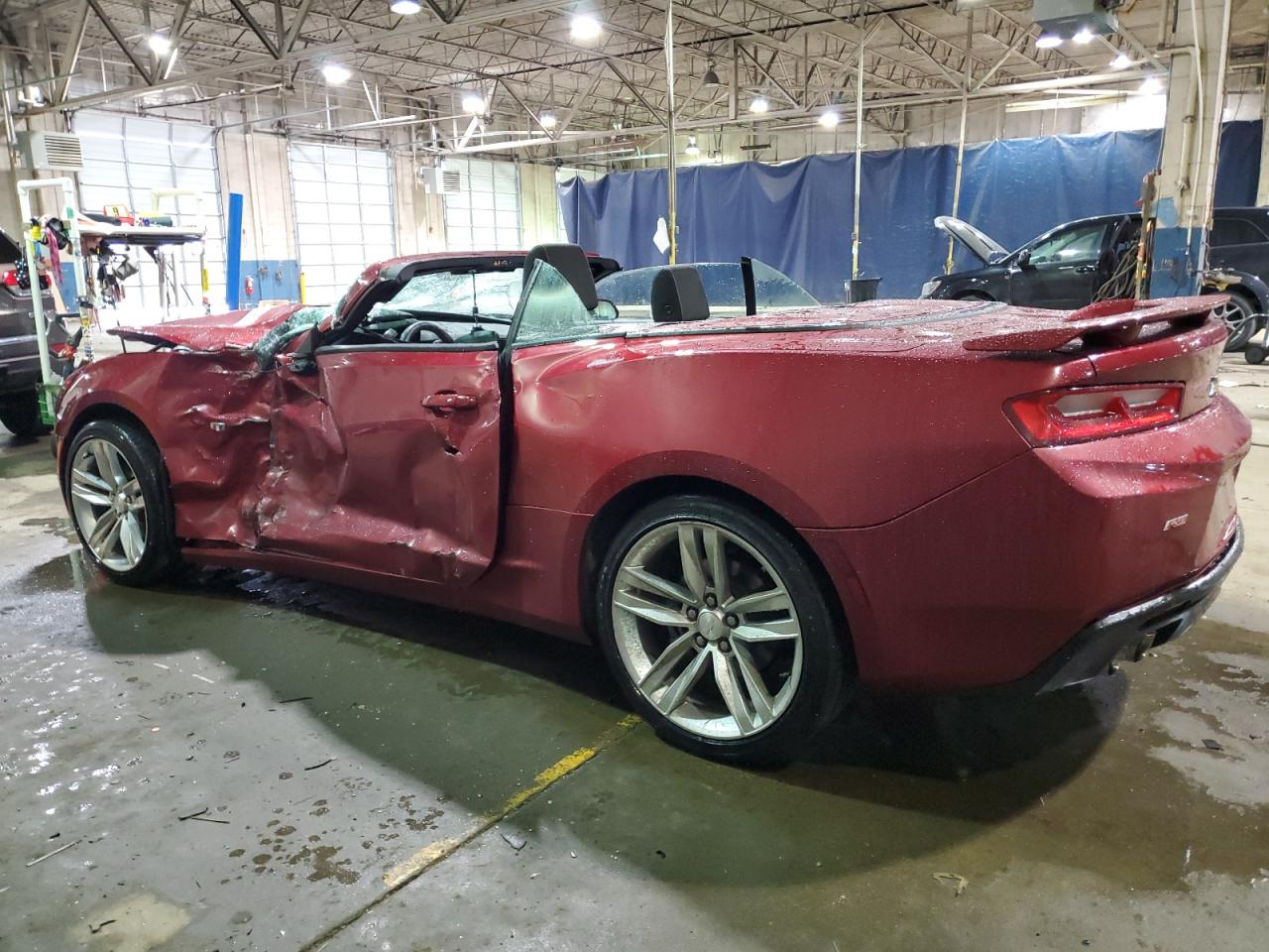 2016 Chevrolet Camaro VIN 1G1FB3DSXG0182083 Copart auction photo, side / front end damage thumbnail 2
