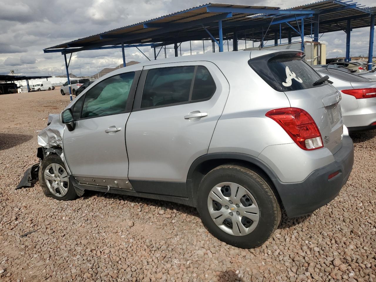 2016 Chevrolet Trax VIN KL7CJKSB8GB756773 Copart auction photo, front end / side damage thumbnail 2